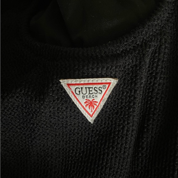 Guess Beach One-Piece Black Swimsuit Size: L - Picture 5 of 6